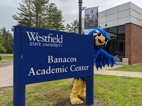 Nestor showing the Banacos Academic Center in Parenzo Hall