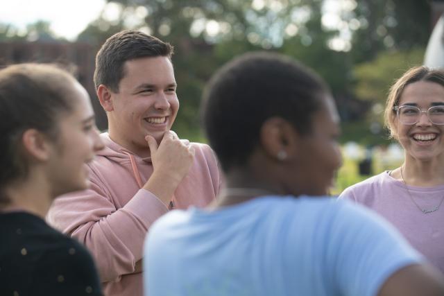 Westfield State students in discussion